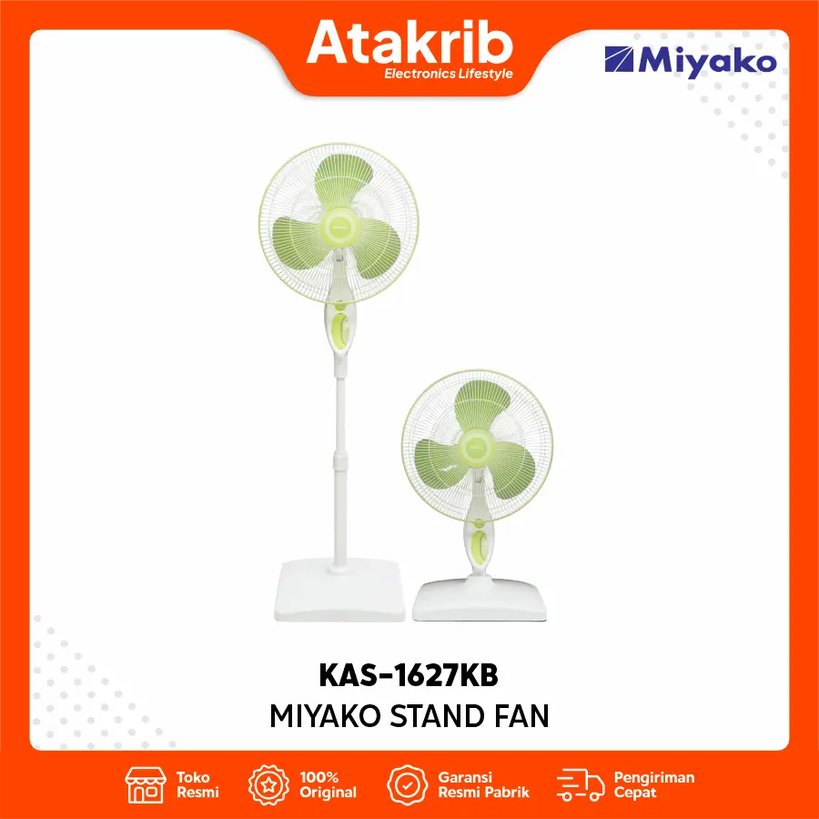 MIYAKO STAND FAN KAS-1627KB 