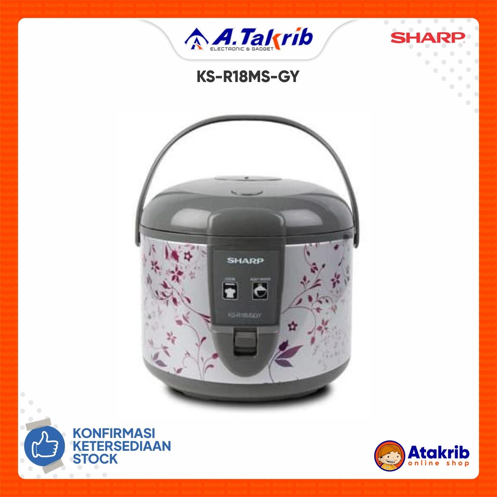 SHARP RICE COOKER KS-R18MS-GY 