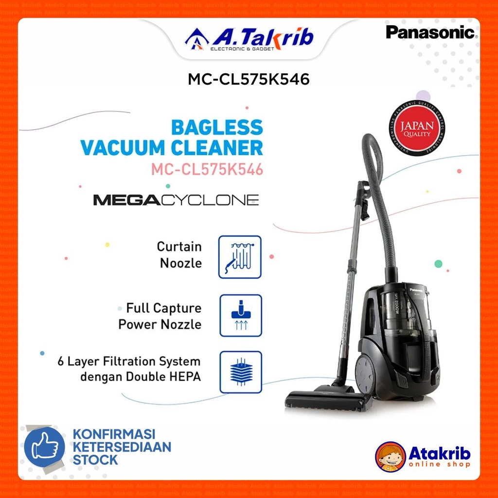 PANASONIC VACUUM CLEANER MC-CL575K546 
