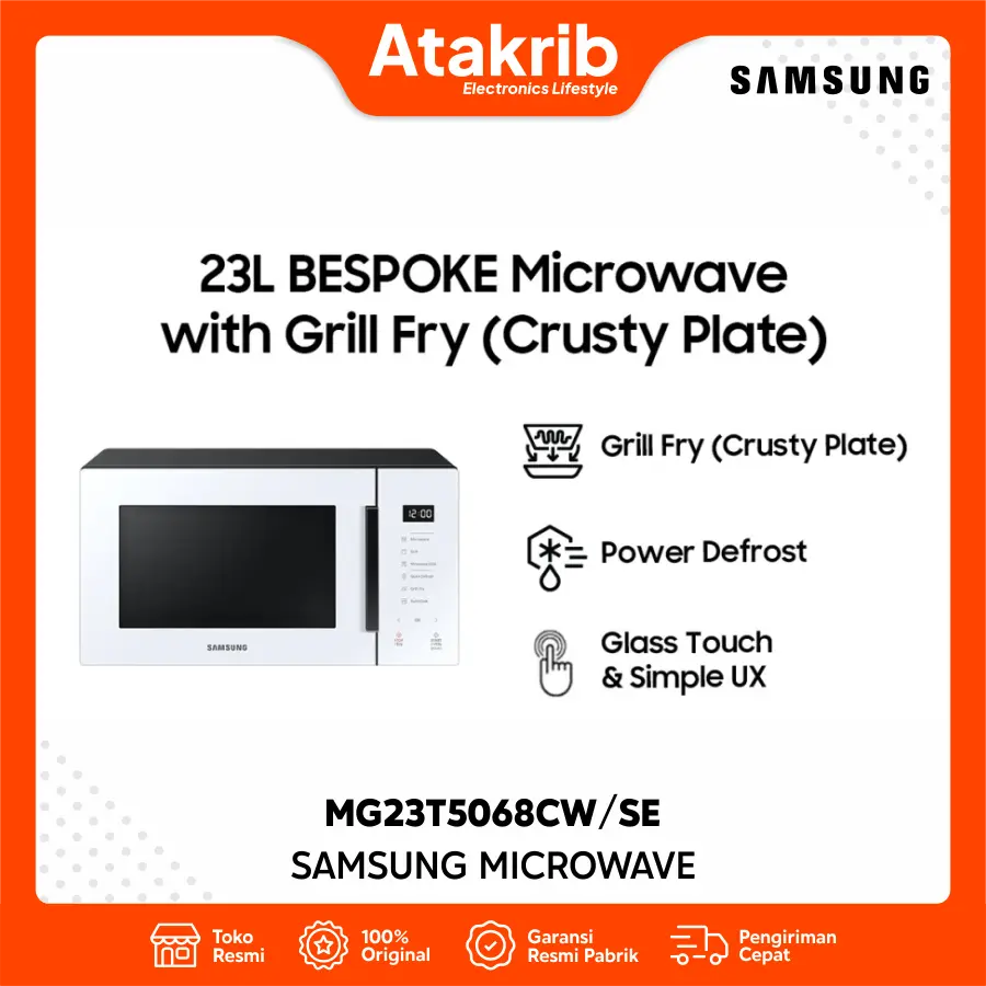 SAMSUNG MICROWAVE MG23T5068CW/SE 