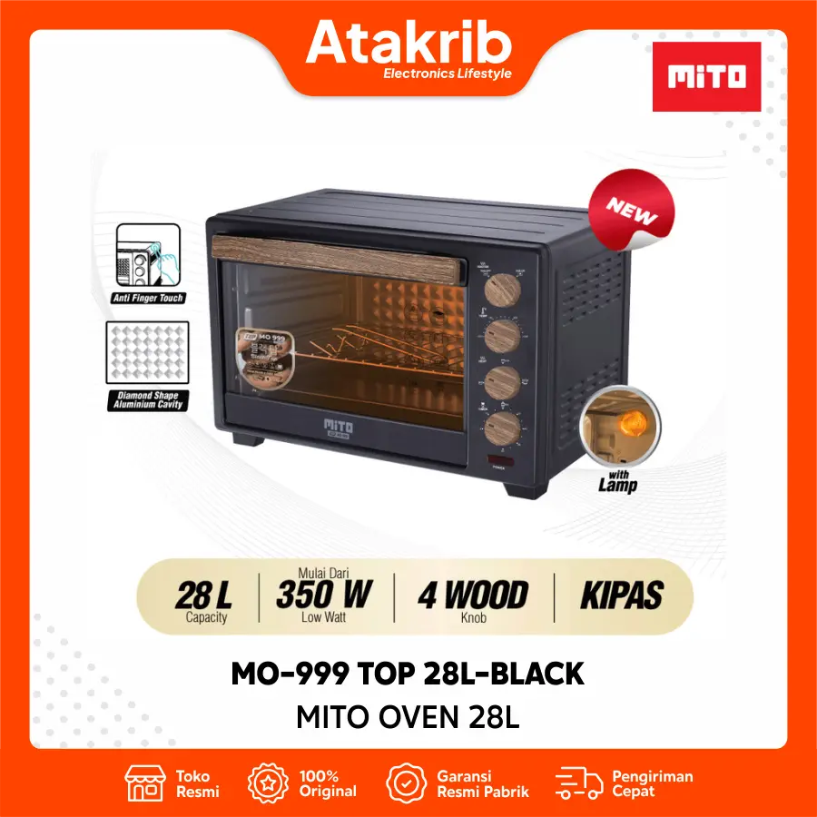 MITO OVEN MO-999 TOP 28L-BLACK 