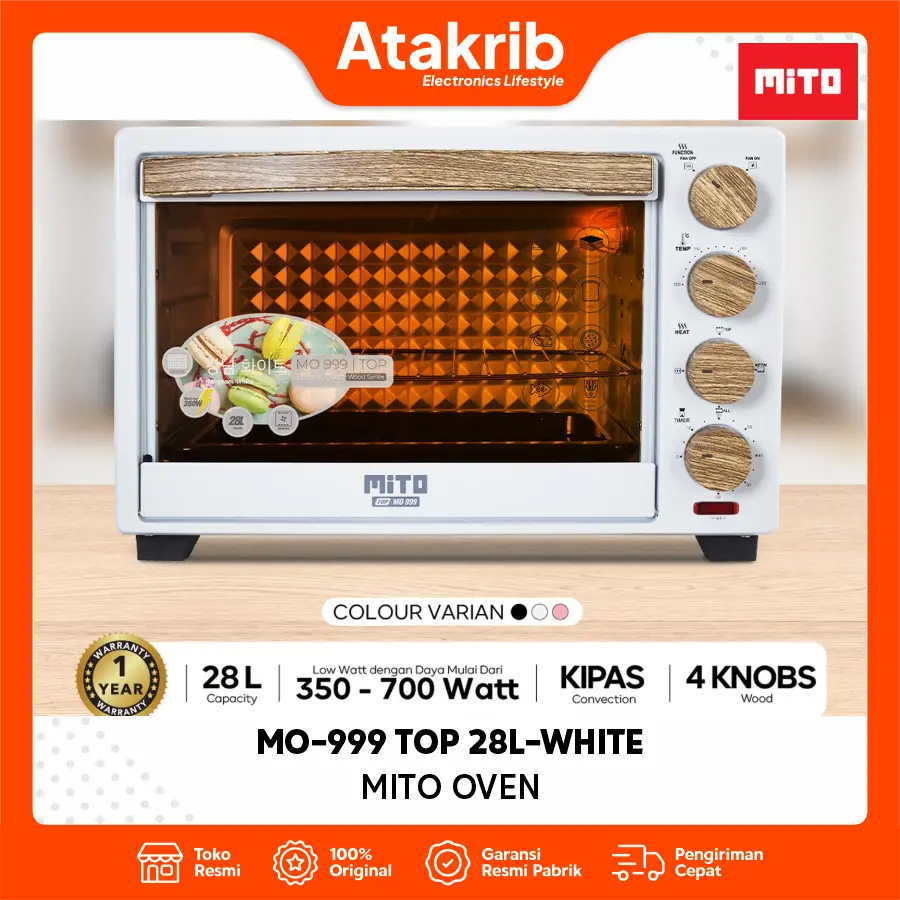 MITO OVEN MO-999 TOP 28L-WHITE 