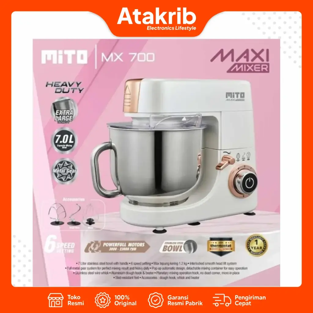 MITO MIXER STAND MX-700 WHITE 