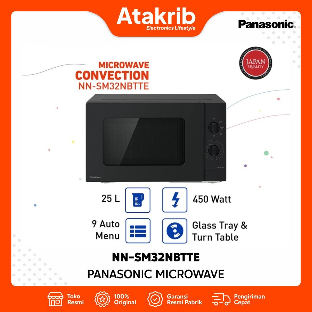 PANASONIC MICROWAVE OVEN NN-SM32NBTTE 