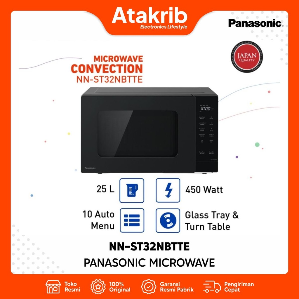 PANASONIC MICROWAVE OVEN NN-ST32NBTTE 