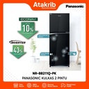 PANASONIC KULKAS 2 PINTU SMALL NR-BB211Q-PK 