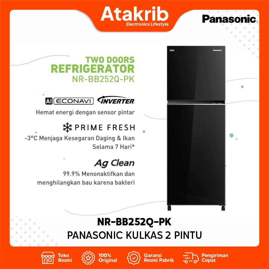 PANASONIC KULKAS 2 PINTU SMALL NR-BB252Q-PK 