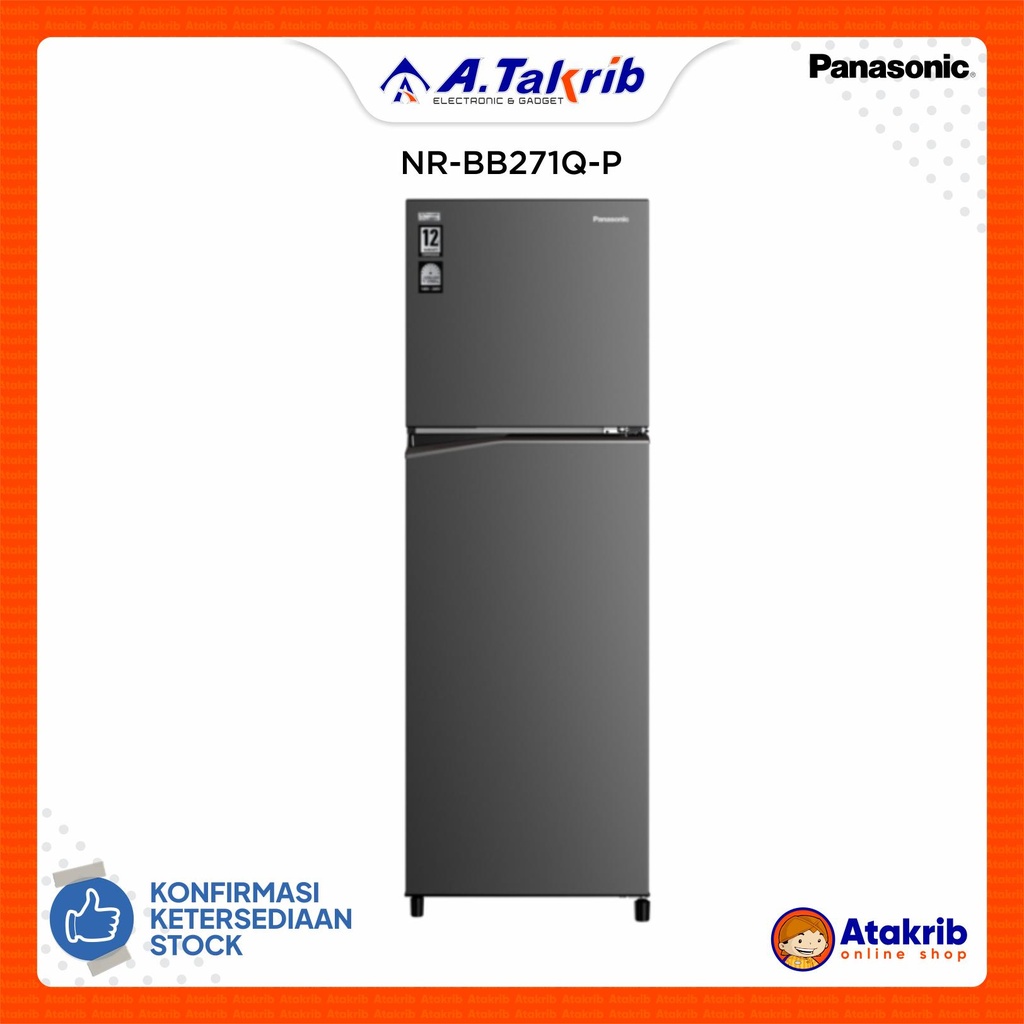 PANASONIC KULKAS 2 PINTU SMALL NR-BB271Q-P 