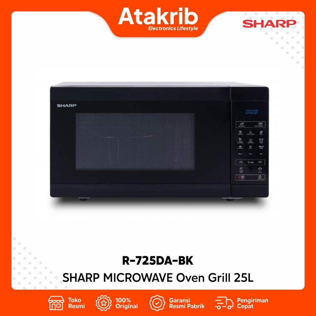 SHARP MICROWAVE R-725DA-BK 