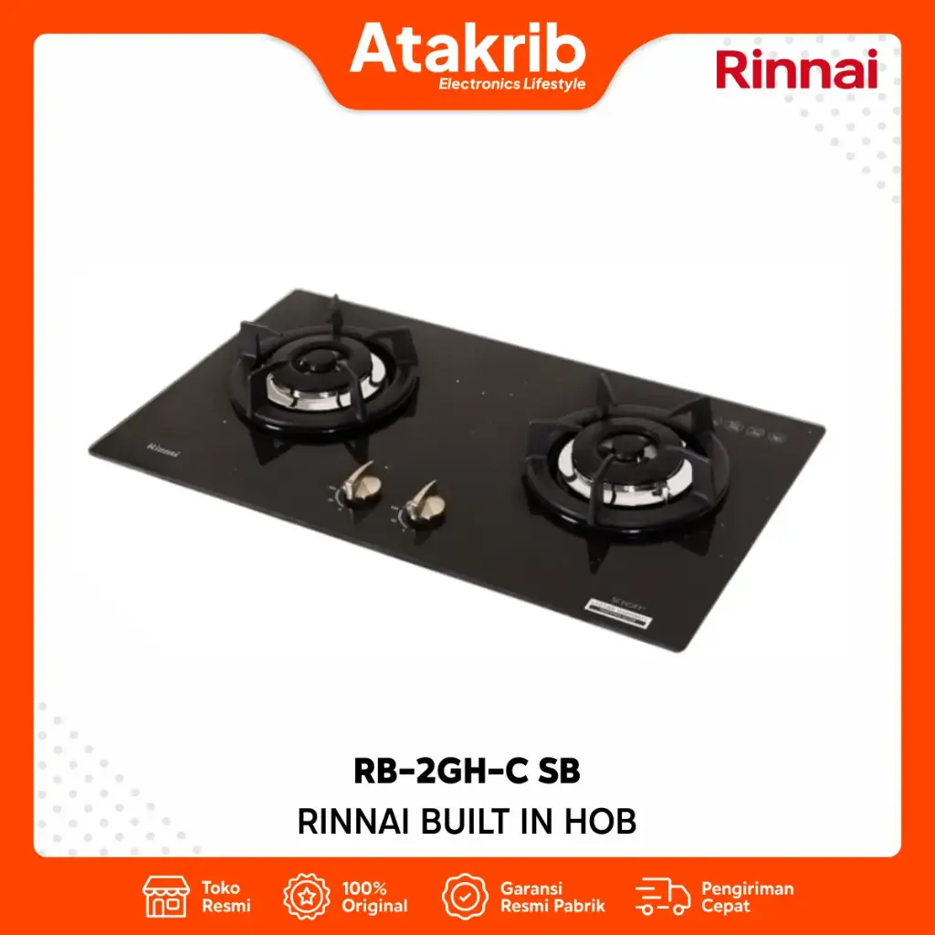 RINNAI BUILT IN HOB RB-2GH-C SB 