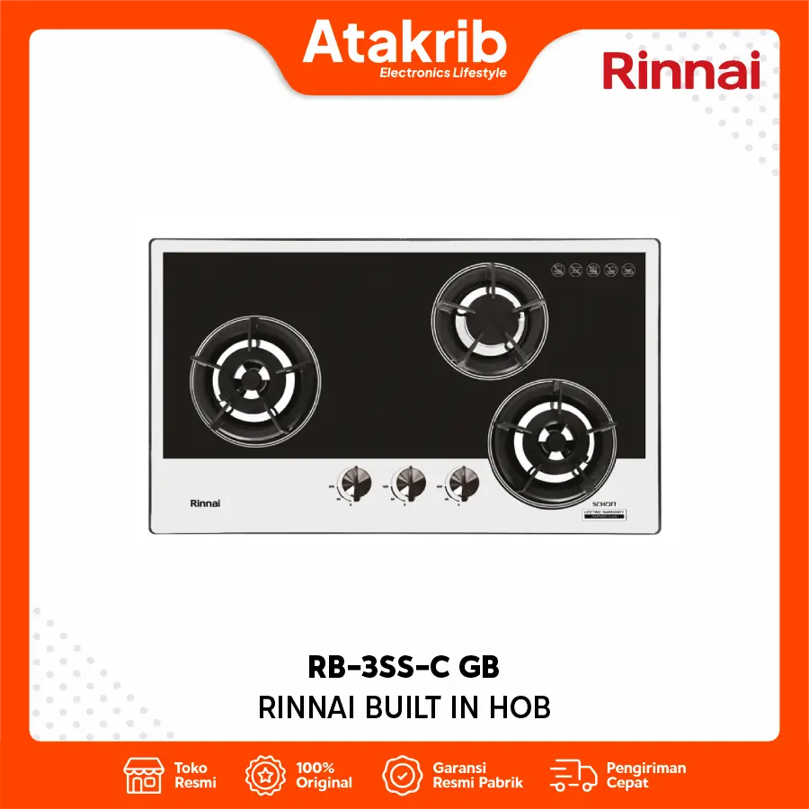 RINNAI BUILT IN HOB RB-3SS-C GB 