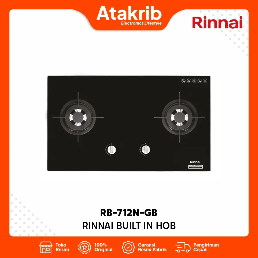 RINNAI BUILT IN HOB RB-712N-GB 