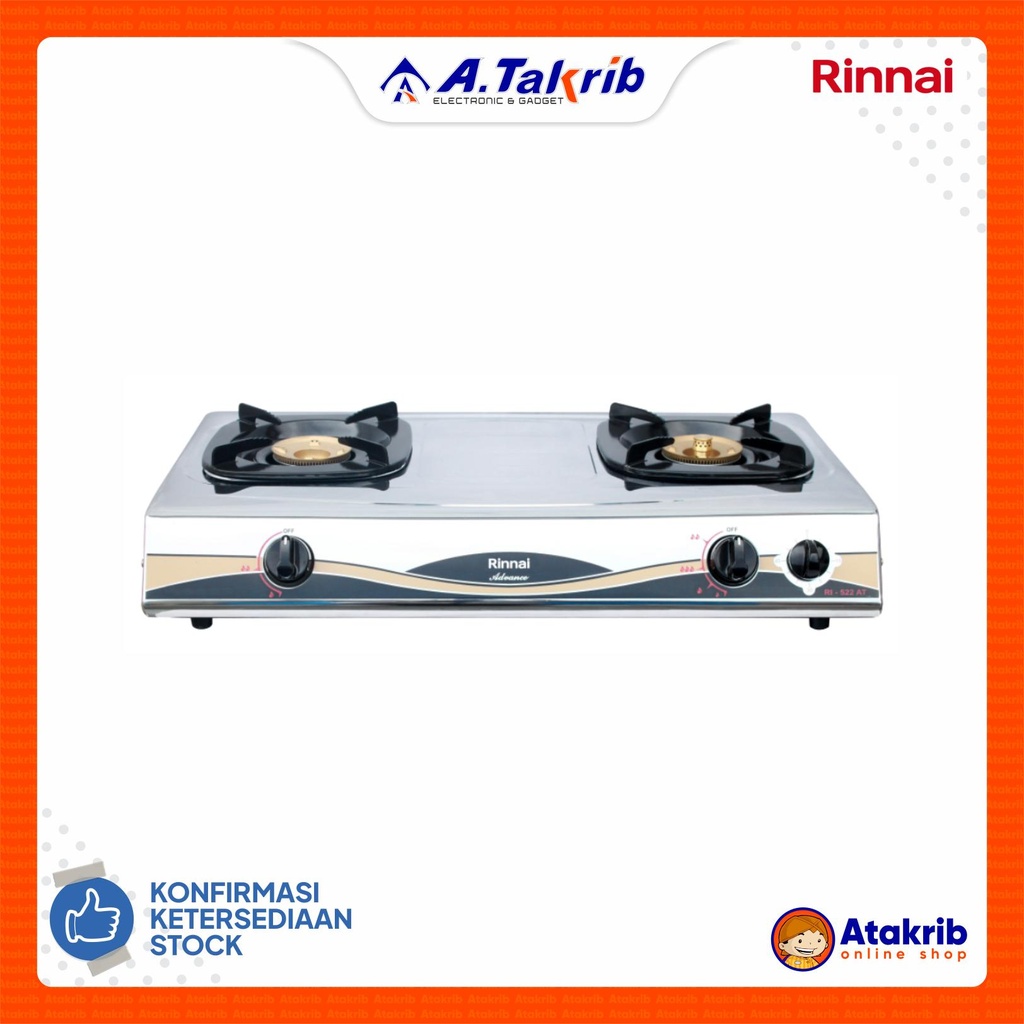 RINNAI KOMPOR GAS KOMERSIAL RI-522AT 