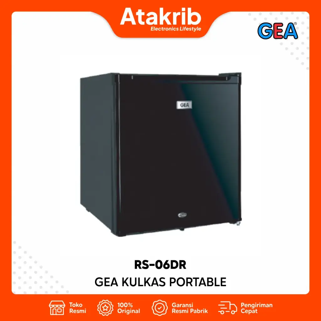 GEA KULKAS PORTABLE RS-06DR BLACK 