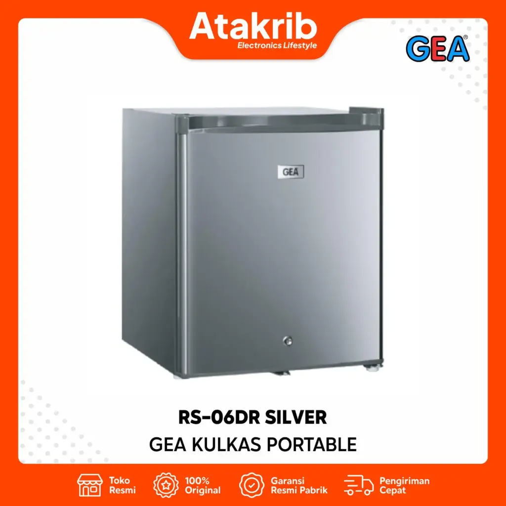 GEA KULKAS PORTABLE RS-06DR SILVER 