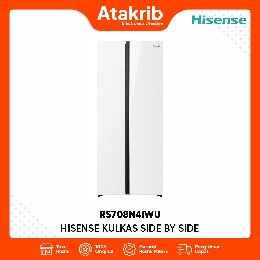 HISENSE KULKAS SIDE BY SIDE RS708N4IWU 