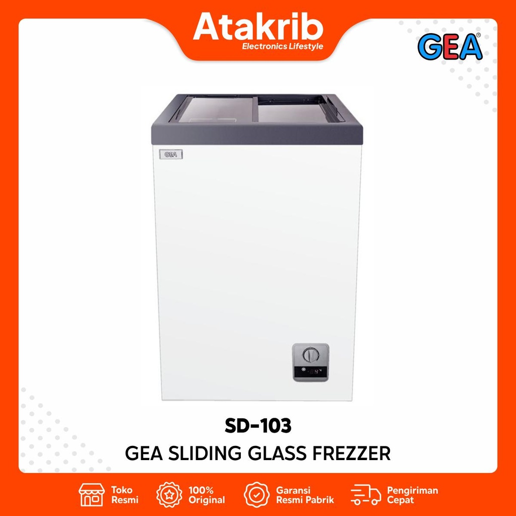 GEA SLIDING GLASS FREZZER SD-103 