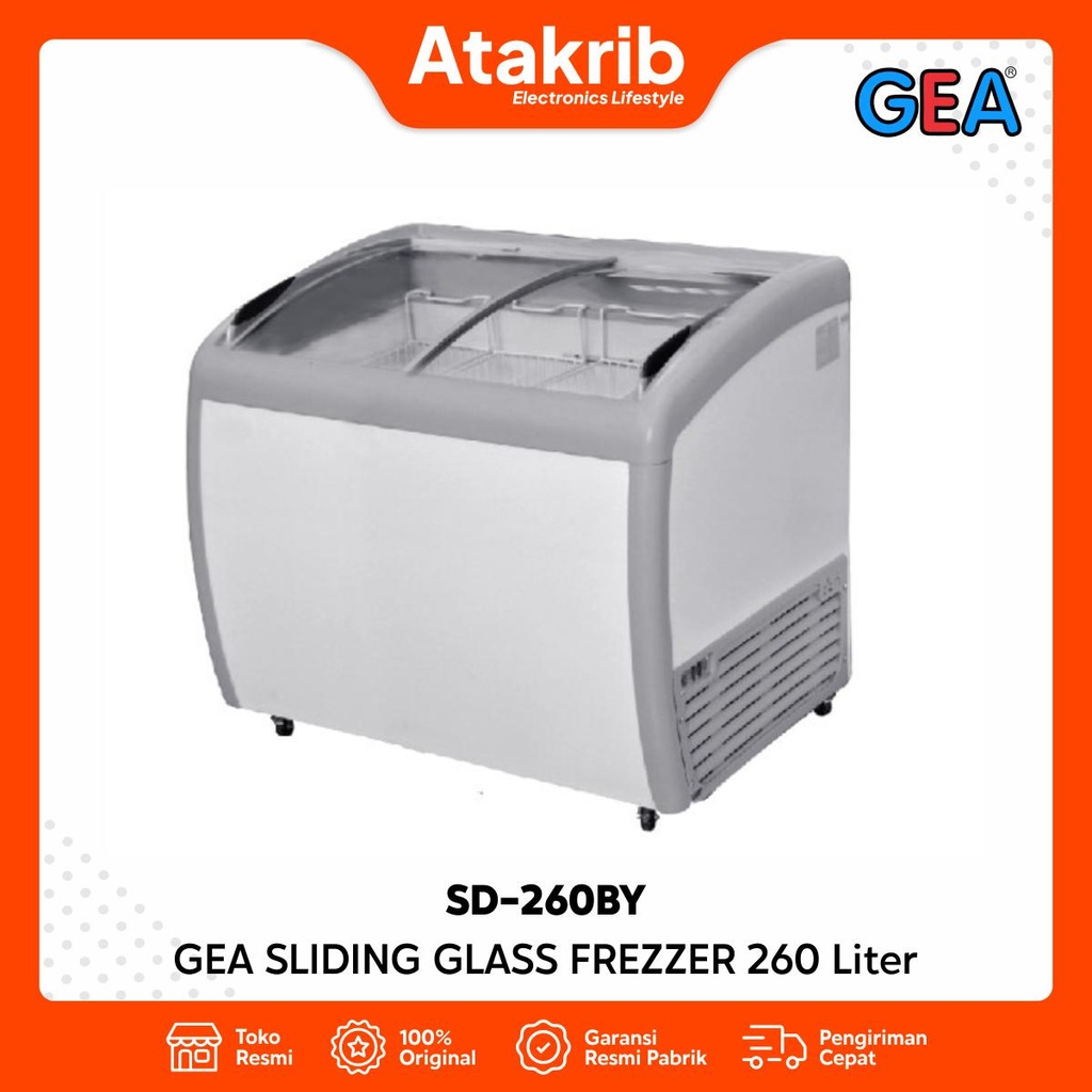 GEA SLIDING GLASS FREZZER SD-260BY 