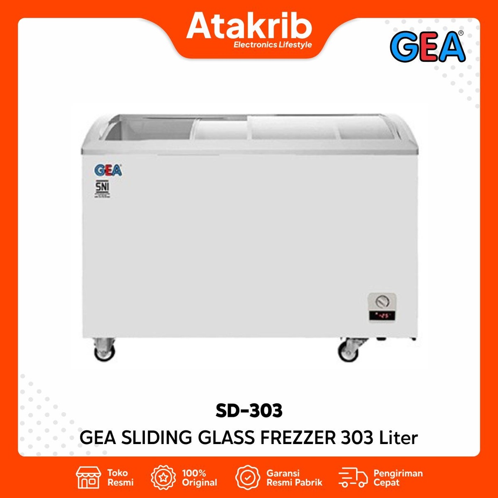 GEA SLIDING GLASS FREZZER SD-303 