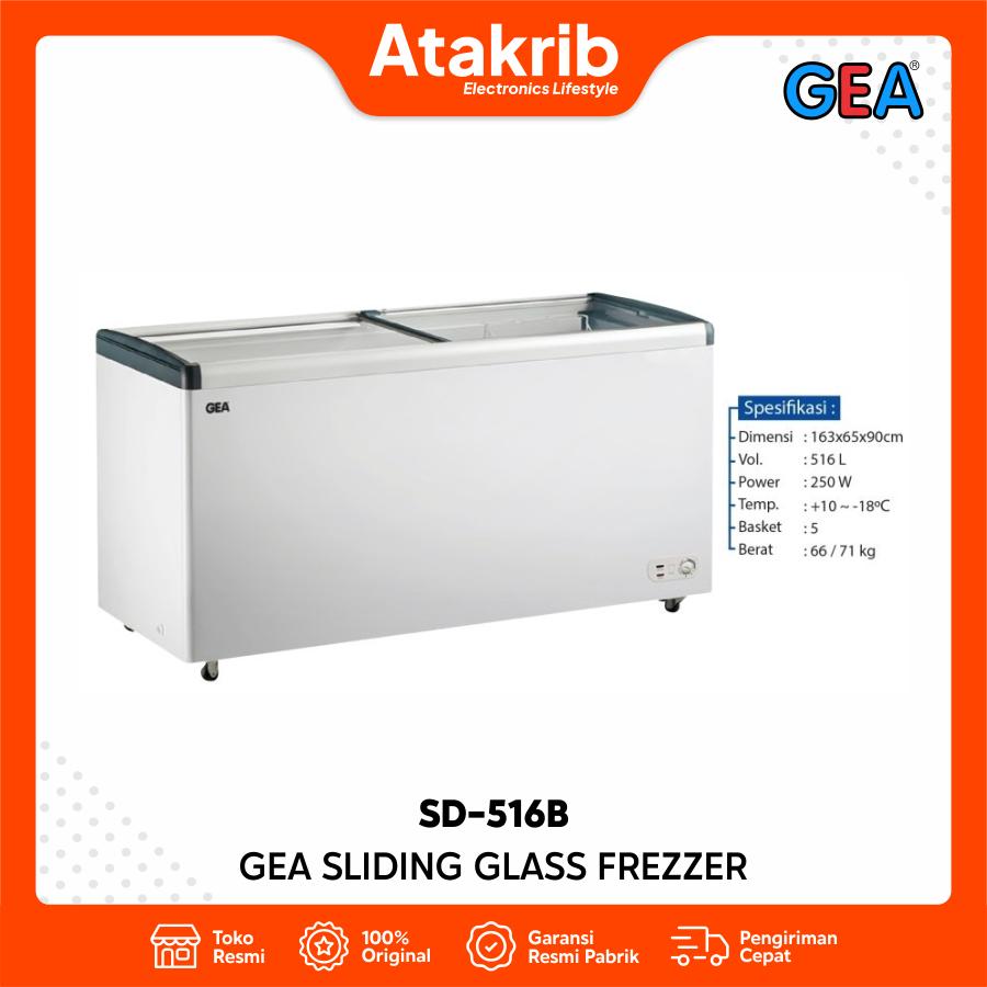 GEA SLIDING GLASS FREZZER SD-516B 