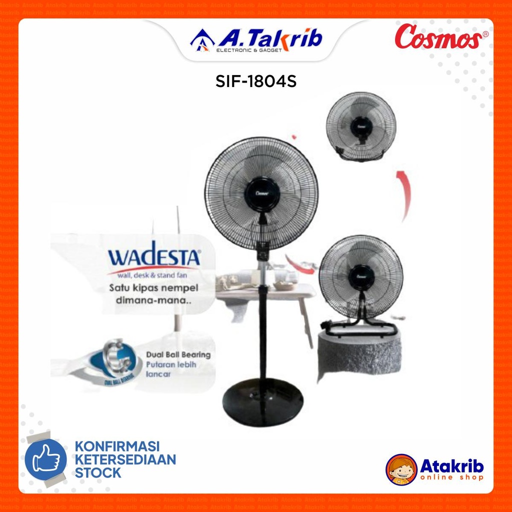 COSMOS STAND FAN SIF-1804S 