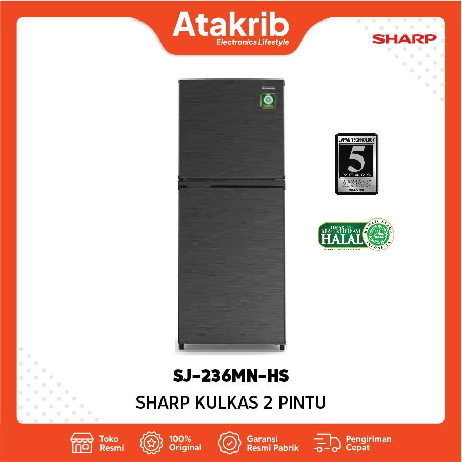 SHARP KULKAS 2 PINTU SMALL SJ-236MN-HS 