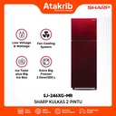 SHARP KULKAS 2 PINTU SMALL SJ-246XG-MR 