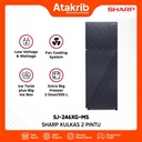 SHARP KULKAS 2 PINTU SMALL SJ-246XG-MS 