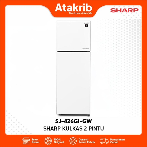 SHARP KULKAS 2 PINTU BIG SJ-426GI-GW 