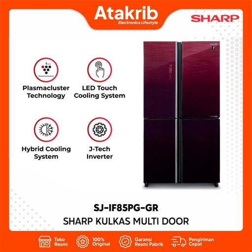 SHARP KULKAS MULTI DOOR SJ-IF85PG-GR 
