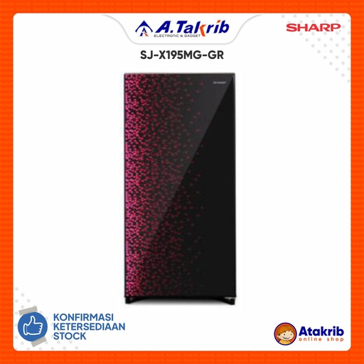 SHARP KULKAS 1 PINTU SJ-X195MG-GR 
