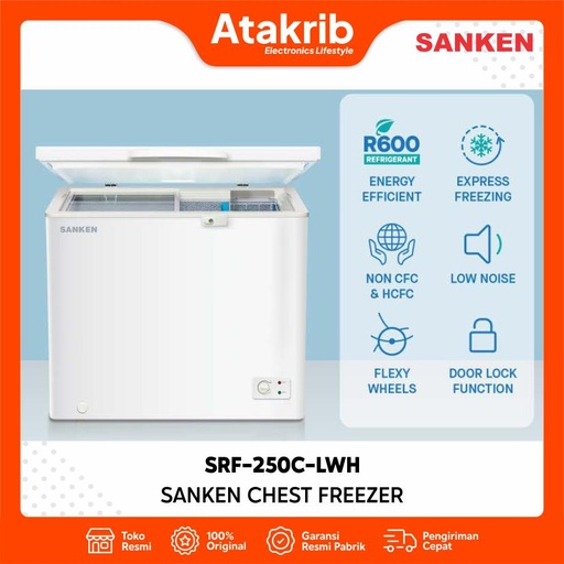 SANKEN CHEST FREEZER SRF-250C-LWH 