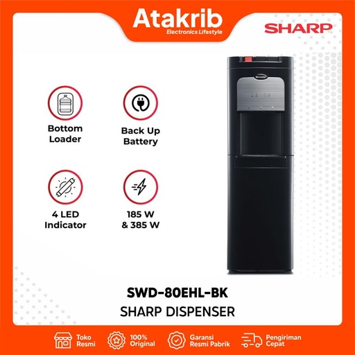 SHARP DISPENSER SWD-80EHL-BK 