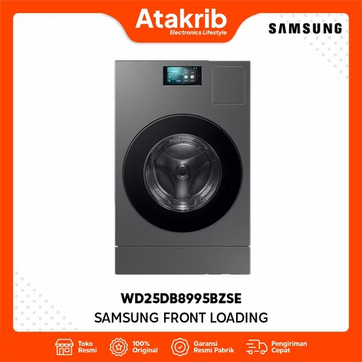 SAMSUNG FRONT LOADING WASHER DRYER WD25DB8995BZSE 