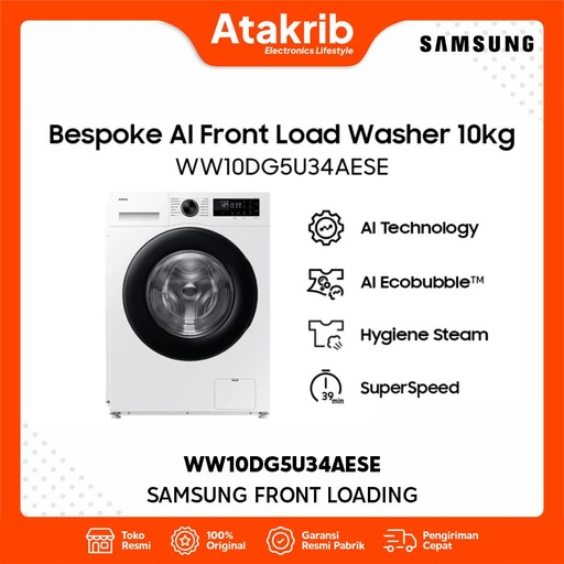 SAMSUNG FRONT LOADING WW10DG5U34AESE 