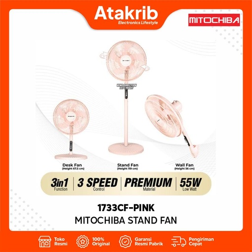 MITOCHIBA STAND FAN 1733CF-PINK 