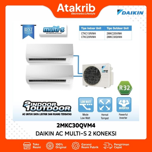 DAIKIN AC MULTI SPLIT 1PK 2MKC30QVM4 