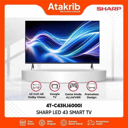SHARP LED 43 4T-C43HJ6000I 