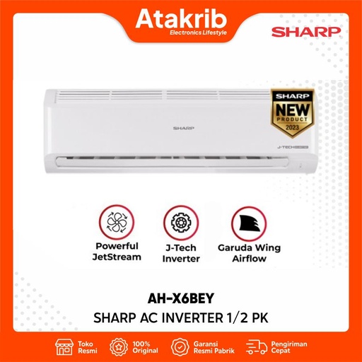 SHARP AC INVERTER 1/2 PK AH-X6BEY 