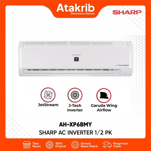 SHARP AC INVERTER 1/2 PK AH-XP6BMY 