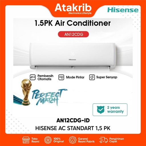 HISENSE AC STANDART 1,5 PK AN12CDG-ID 
