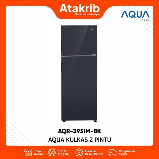 AQUA KULKAS 2 PINTU BIG AQR-395IM-BK 