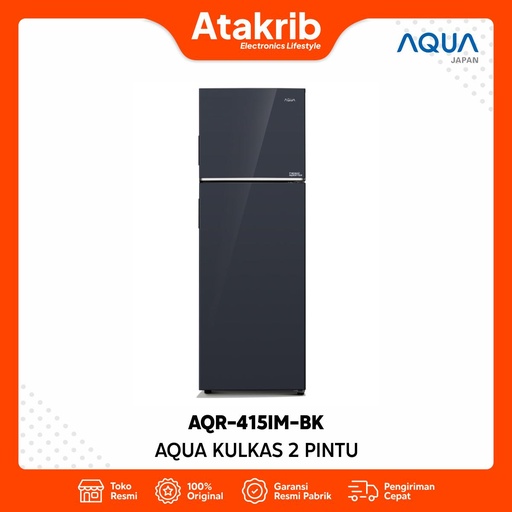 AQUA KULKAS 2 PINTU BIG AQR-415IM-BK 