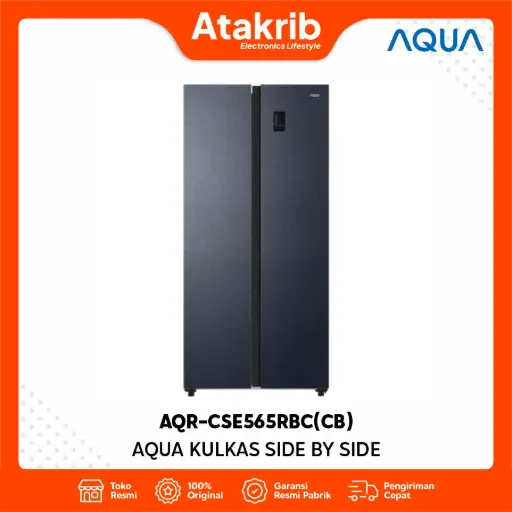 AQUA KULKAS SIDE BY SIDE AQR-CSE565RBC(CB) 