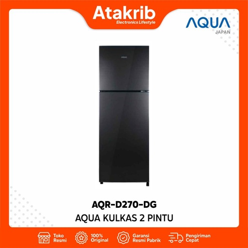 AQUA KULKAS 2 PINTU SMALL AQR-D270-DG 