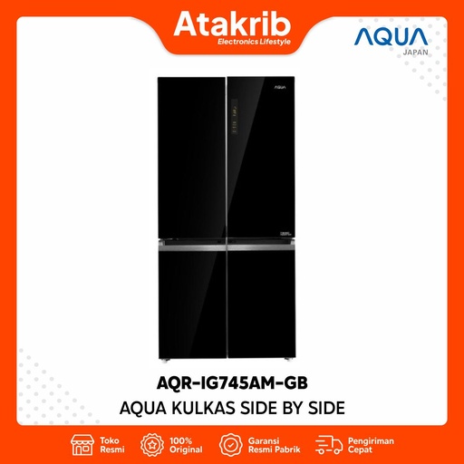 AQUA KULKAS MULTI DOOR AQR-IG745AM-GB 
