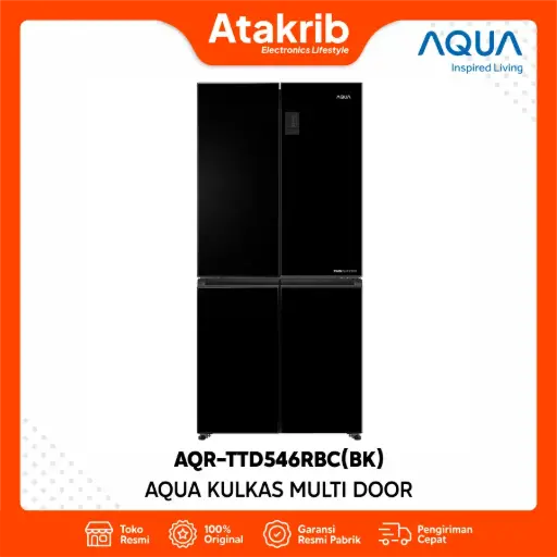 AQUA KULKAS MULTI DOOR AQR-TTD546RBC(BK) 
