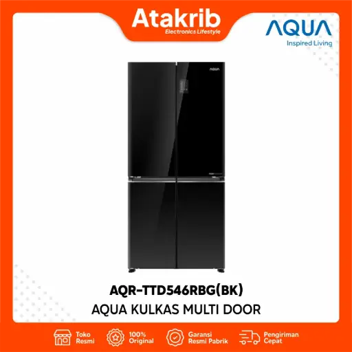 AQUA KULKAS MULTI DOOR AQR-TTD546RBG(BK) 