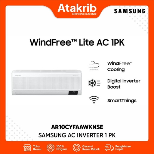 SAMSUNG AC INVERTER 1 PK AR10CYFAAWKNSE 