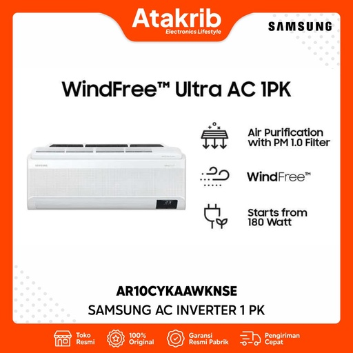 SAMSUNG AC INVERTER 1 PK AR10CYKAAWKNSE 